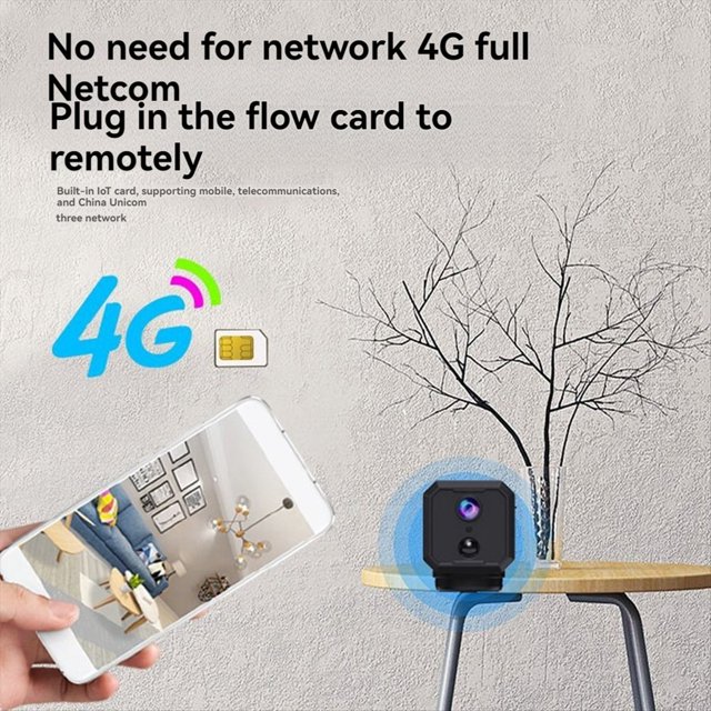Cámara Wifi, 2,4G WiFi Inalámbrico de Baja Potencia de Detección de Movimiento de la Cámara de Red, 1080p de Seguridad de Visión Mini Cámara