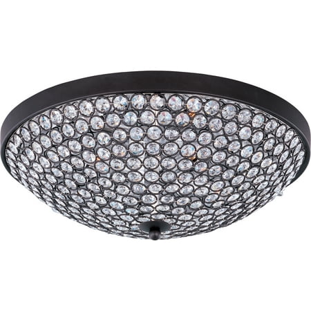 - Maxim Lighting 39871BCBZ Glimmer Flush Mount Light, Bronze
