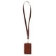 thumbnail image 4 of Tarjetero vertical de piel sintética de doble cara para tarjetas de identificación con nombre comercial y cordón para el cuello. Marrón, 4 of 9