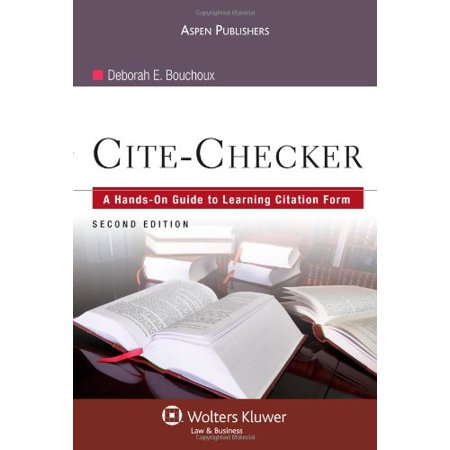 Pre-Owned Cite-Checker: A Hands-on Guide to Learning Citation Form Paperback