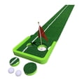 thumbnail image 2 of Estera de golf para green con pelota y banderas perfecl Estera de entrenamiento de práctica de golf, 2 of 8