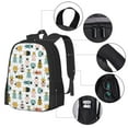 thumbnail image 3 of Balery Colorful Insects Backpack for Men and Women - Durable 600D Oxford Cloth -Large Capacity, Water-Resistant School, Travel, and Hiking Bag, 3 of 7