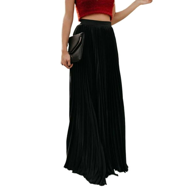 Long black skirt walmart discount