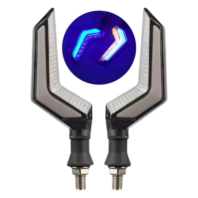 Accessoires Modifiés pour Moto Signal Ange Fluide Bicolore 12 V Rotation