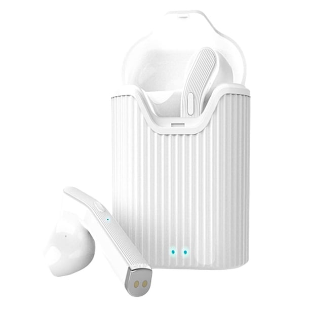 Auriculares intrauditivos inalámbricos binaurales bluetooth 5.0 con caja de carga para fitness blanco Sunnimix Auriculares inalámbricos Bluetooth