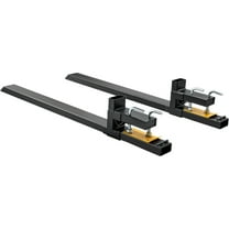 KFFKFF Clamp-On Pallet Forks, Load Capacity of 4000 lbs, 60" Bucket Forks for Tractors, Robust Front Loader Accessory for Tractor, Loader Bucket, Skid Steer, Agricultural and Farming Tractor Forks