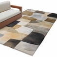 thumbnail image 2 of 3'x5' Area Rugs, Vintage Boho Indoor Outdoor Area Rug for Living Room Bedroom, Abstract Retro Oil Painting Geometric Washable Bathroom Rugs Kitchen Floor Carpet Mats Home Decor Aesthetic, 2 of 8