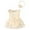Beige, variant on Onesies Ribbed Bowknot Headband Set Sleeveless Summer Breathable Design Baby Girl Romper White 9 Months-12 Months
