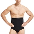 thumbnail image 3 of Ropa interior para hombre Cintura adelgazante Entrenador Corsé Calzoncillos Fajas corporales, Negro, XL kenally AP001430-03, 3 of 7