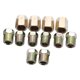 thumbnail image 1 of Conexiones de conector de línea de freno de 1/4 pulgada Uniones de latón Baoblaze Conector de línea de freno, 1 of 8