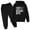 ZZBlack76, variant on Toddler Boys Outfit Sets Sweatshirt Football Letter Print Hoodie Pants Casual Two Piece Fashion Trendy Children Kids Clothes Streetwear