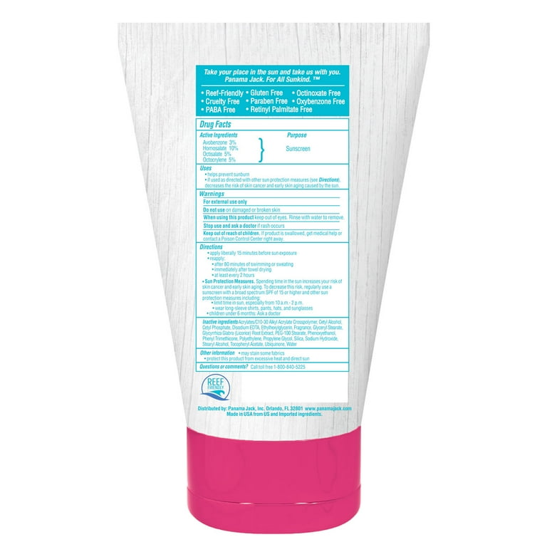 Panama Jack Baby Sunscreen Lotion SPF 50 Broad Spectrum UVA UVB Protection Hypoallergenic PABA Paraben Gluten Cruelty Free 3 FL OZ Pack of