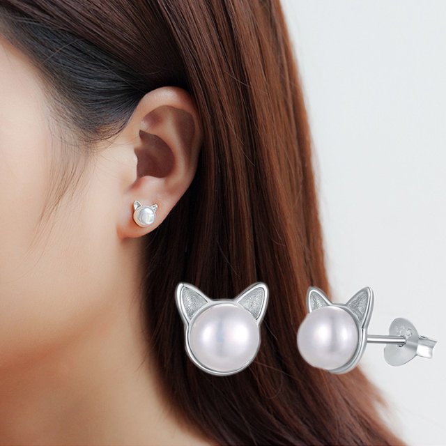 Nuevos pendientes de tuerca de corona de Plata de Ley 925 para mujer, accesorios de joyería exquisitos de alta calidad para novia, regalo de corazón