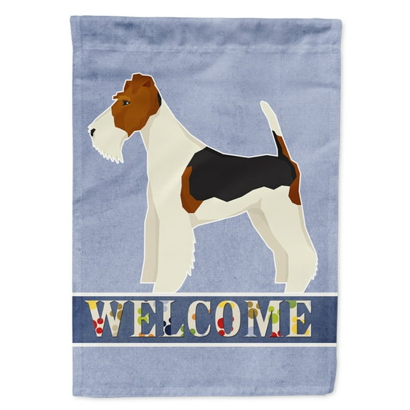 Fox Terrier Welcome Garden Flag