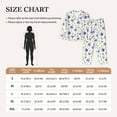 thumbnail image 4 of Fotbe Purple Chicory Pattern Long Sleeve Pajama Set for Women,Sleepwear Set,2-piece Loungewear Set,Soft PJs Comfy Nightwear with Pockets -X-Large, 4 of 7