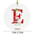 thumbnail image 3 of Xihbxyly Colgante de Árbol de Navidad, Adorno Personalizado de 26 Letras, Decoración Festiva para El Hogar, Etiquetas de Regalo Versátiles, Ideal para Fiestas Navideñas, Bodas, Regalos Navideños, Jue, 3 of 3