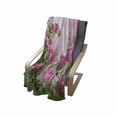 thumbnail image 4 of Flower Soft Flannel Fleece Throw Blanket, Spring Season Time Roses Leaves and Buds Ombre Atmosphere Image, Cozy Plush for Indoor and Outdoor Use, 70" x 90", Pink and Green, by Ambesonne, 4 of 6