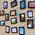 thumbnail image 2 of Paquete de 30 marcos de fotos de papel de 10 x 15 cm, marco de fotos de papel con clips de madera y cuerda para colgar, juego de marcos de fotos de cartón de 4 x 6 para decoración de pared del hogar, 2 of 7