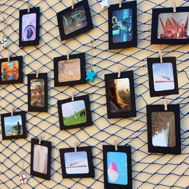 30PACK Paper Photo Frames 10x15 cm Paper Picture Frame with Wooden Clips and String Hanging Cardboard 4x6 Photo Frame Set for Home Wall Decor (White)