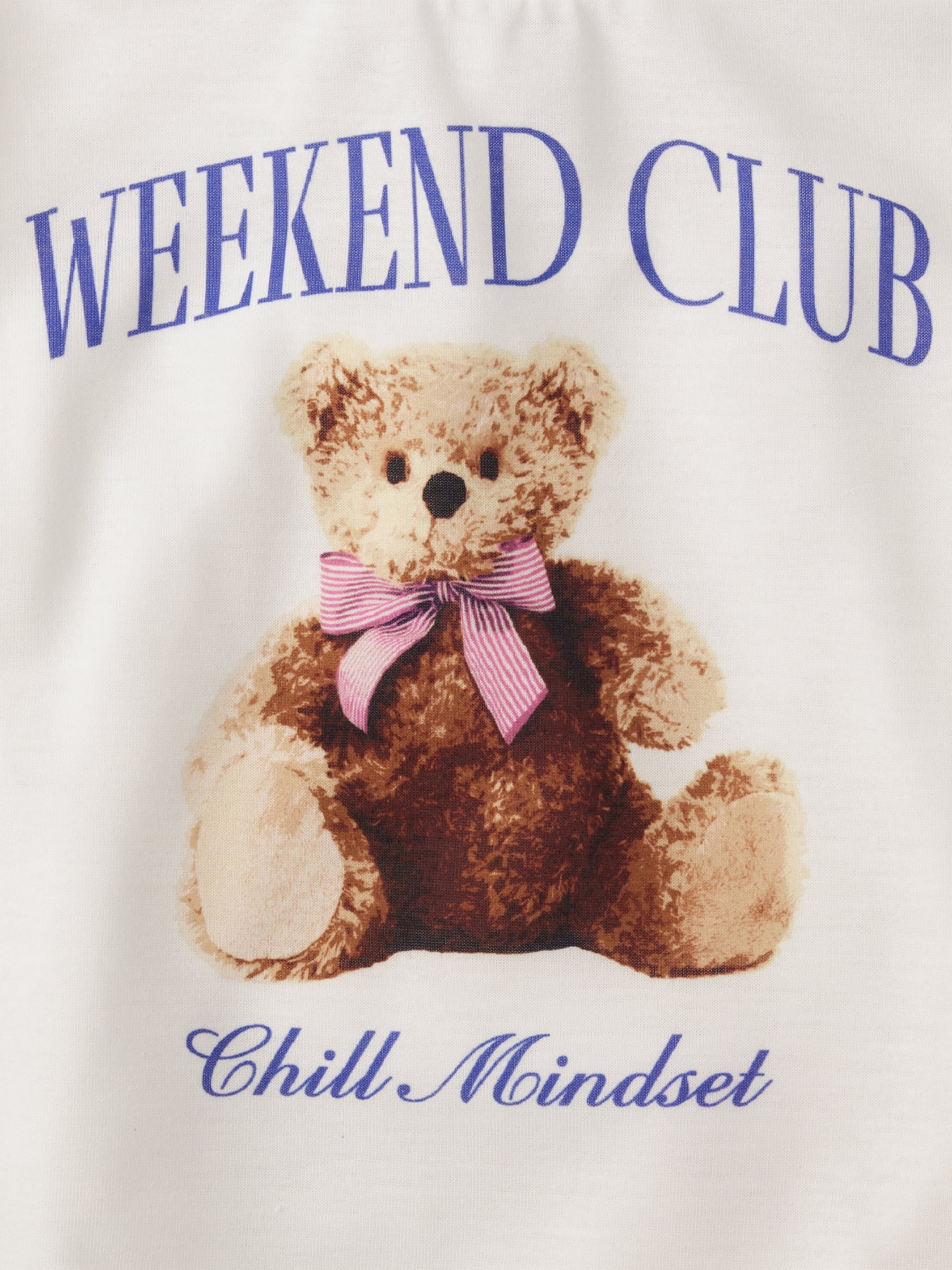 The Children's Place Girls Short Sleeve Teddy Bear Bow PJs, 2-Piece, Sizes XS-XXL