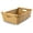 Sandstone, variant on Low Pole Handle Wicker Storage Basket, Extra Large, 21.5 in L x 14.5 in W x 6.5 in H, Antique Walnut Brown