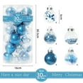thumbnail image 5 of Gcvizuso Christmas Tree, Christmas Tree Decorations, 30PCS Christmas Ball Ornaments Christmas Tree Decoration Holiday Multiple Styles Ornaments For Christmas Trees Party Ball Decoration 6CM, 5 of 5