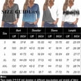 thumbnail image 5 of 3/4 length sleeve Womens tops 2026 Summer Spring Striped T Shirts Button Down Henley Neck Casual Print Tunic Three Quarter Length Womens Tops, 5 of 5