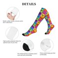 thumbnail image 6 of Bixox Doodle Faces Emotions Print Compression Socks,Compression Socks Women & Men Circulation for Medical,Running,Athletic, 6 of 7