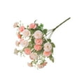 thumbnail image 2 of Naiovety Ramo de claveles artificiales, decoración de flores familiares, decoración de flores de simulación, ramo de flores falsas de seda para fiesta Flores artificiales champán PC 1 Naiovety HA6616-01B, 2 of 6