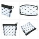 thumbnail image 3 of 1 Pc Bolsa de Cosméticos Portátil para Mujeres para Vacaciones, Viajes de Negocios, Gimnasio, Malla de Nylon Negra-S, 3 of 4