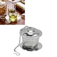 thumbnail image 3 of Tea Strainer, Stainless Steel Multifunctional Use Loose Tea Steeper Barrel Shaped  for Coffee for Loose Leaf Tea, 3 of 8