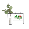 thumbnail image 1 of Portugal national flag patrón verde Marco De Metal Florero De Cerámica Decoración, 1 of 4