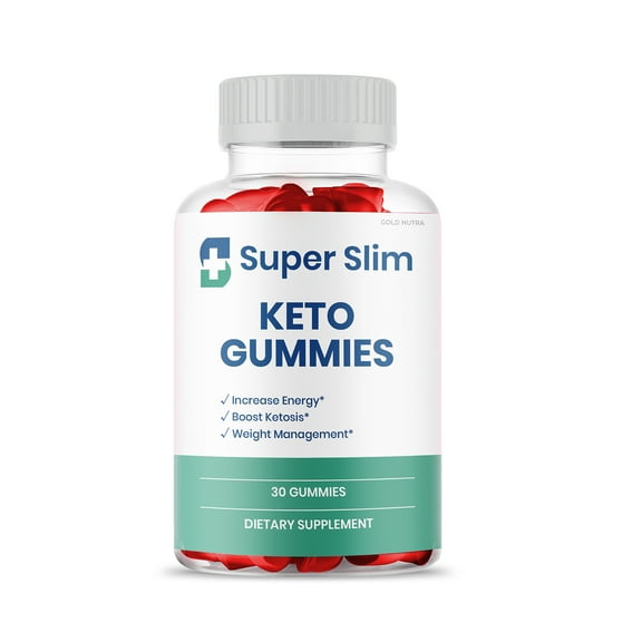 Super Slim Keto Gummies, Maximum Strength, Apple Cider Vinegar Official SuperSlim Keto ACV Gummies (1 Pack)