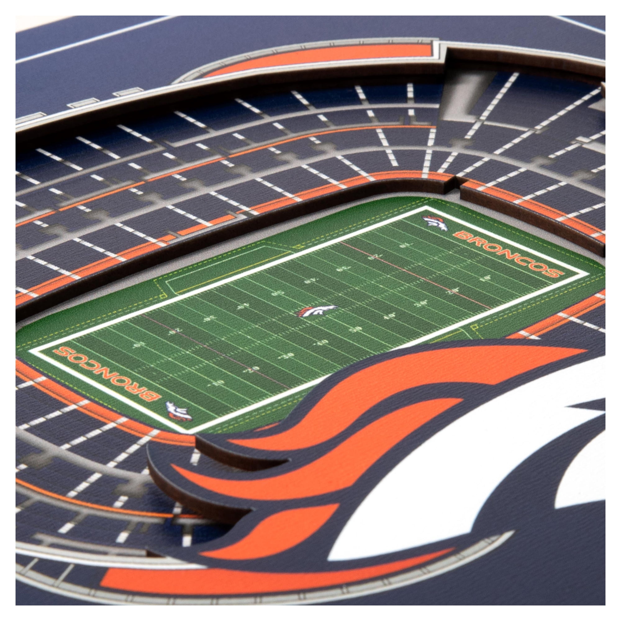 IDNA Denver Broncos 12" x 12" Stadium Series 3D Wall Art