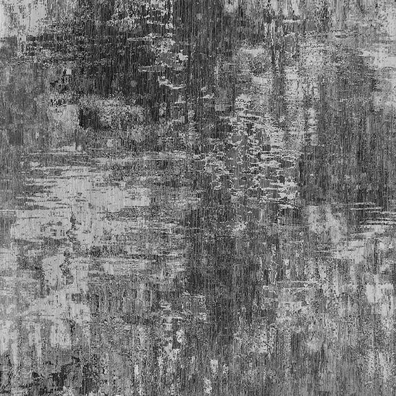 Ahgly Company Indoor Square Oriental Gray Industrial Area Rugs, 6' Square
