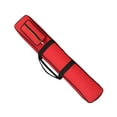thumbnail image 6 of BESTSKY 8 Holes Billiards Pool Cue Case Snooker Cue Storage Pouch Water Resistant 1/2 Snooker Pool Cue Bag Billiard Stick Storage Bag Red, 6 of 7