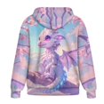 thumbnail image 5 of Uorisanigo Cute Dragon Womens Zip Oversized Hoodie Polyester Loose Pocket Drop Shoulder Sweatshirt Slight Stretch Lightweight Winter Fall Outfits Fashion Clothes Size XS, 5 of 7
