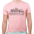 thumbnail image 2 of Skyline Nashville Tennessee Shirt Unisex 2X-Large Pink, 2 of 5