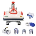 thumbnail image 1 of INTBUYING High Match 8 In1 Heat Press Upgraded Multifunctional Professional Digital Heat Press Machine 110V 1000W for Printing T Shirts Hat Mug Cap Plate White, 1 of 5