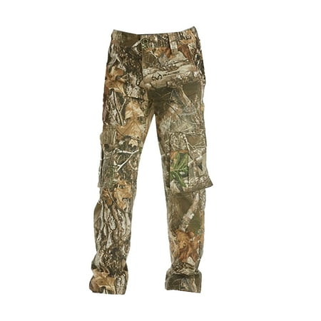 Realtree Youth 6-Pocket Cargo Pants - EDGE Camo Hunting Pants for Outdoor Hiking & Camping | Boys SIZE M
