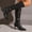 Black, variant on BLTIBY Women's Knee High Boots Stiletto-heeled Pull On Slouchy Wide Booties Non-Slip Outdoor Fashion Boot with Side Zip Black 38