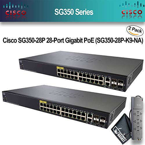 Cisco SG35028P 28Port Gigabit PoE (SG35028PK9NA) 2Pack
