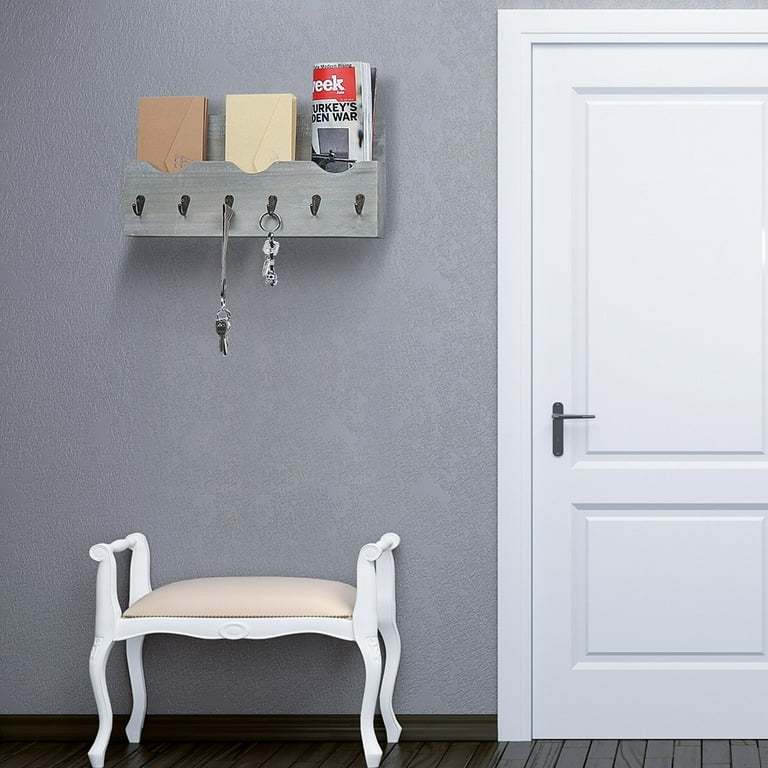 Grey key and letter holder hotsell