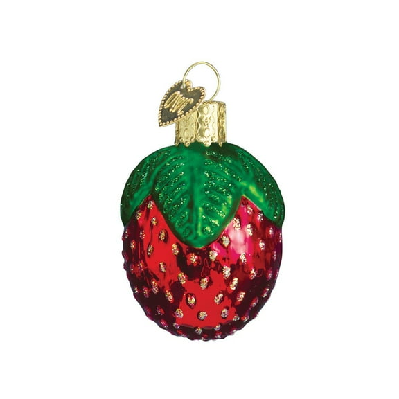 Old World Christmas Glass Blown Ornaments for Christmas Tree Sparkling Strawberry