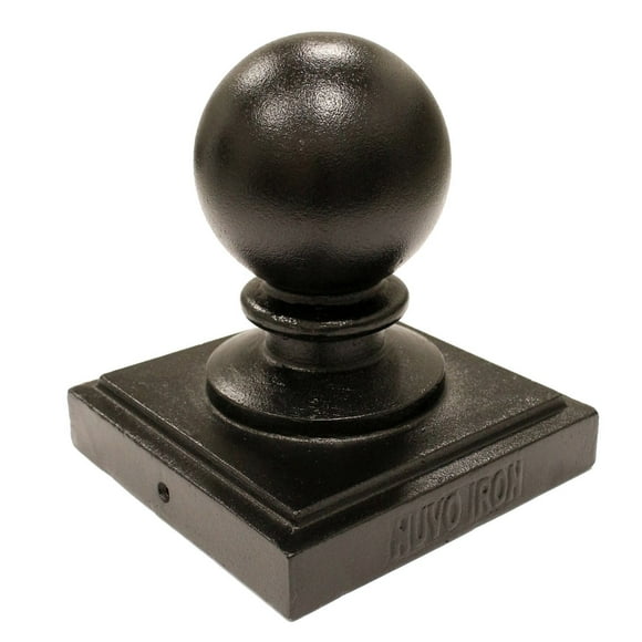Nuvo Iron Casquette de Balle Décorative pour Poteaux de 5,5 "x 5,5", Noir - PCB04