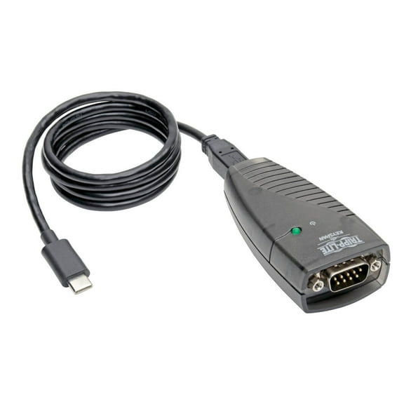 Tripp Lite Type-c To Serial Adapter (db9) - Keyspan, High-speed (m/m), Detachable Cable, Taa - Serial Adapter - - Rs-232 X 1 - Black - Taa Compliant