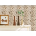 thumbnail image 2 of Rouleau de Papier Peint Floral Blanc, Rouillé, Beige sur Arbre, 2 of 2