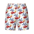 thumbnail image 4 of Lsque Mens Swim Trunks Cartoon Helicopter Pattern - Bathing Suit Compression Liner - Beach Swim Shorts Swimwear - (S-3XL) - Stretch Quick Dry -Large, 4 of 9