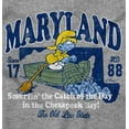thumbnail image 2 of Maryland MD Fishing Chesapeake Smurfs Sweatshirt for Men or Women Brisco Brands S, 2 of 6