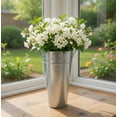 thumbnail image 3 of Hosley Metal Set of 3, 12 inch High Galvanized Vase, 3 of 13